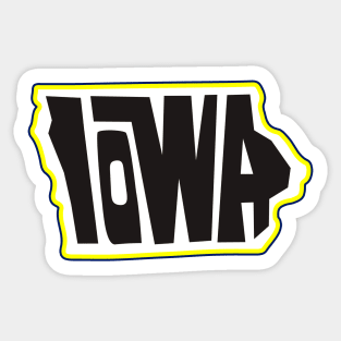 Iowa Des Moines Iowa City Cedar Rapids Dubuque Davenport Ames Sioux City Waterloo Council Bluffs Sticker